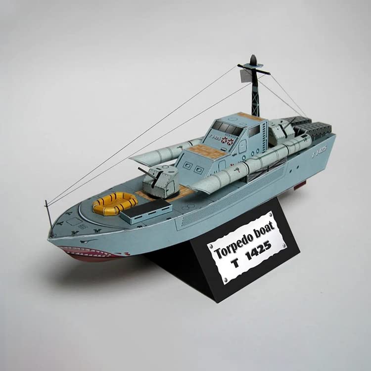 Amazon | 1/150 スケール ロシア T-1425 魚雷ボート モデル ペーパー